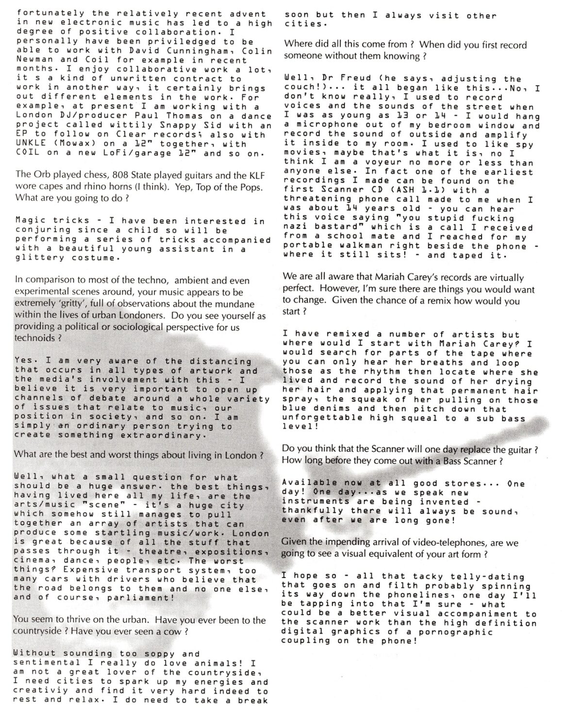 Image of hands holding a radio receiver, faded into the background with text in the foreground